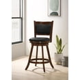 thumbnail image 2 of Broxton Upholstered Swivel Counter Chair Chestnut (Set of 2), 2 of 13
