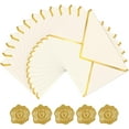 TRAHOO60 Pack 5x7 Gold Envelopes for Invitations, A7 Business