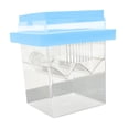 thumbnail image 3 of Caja de crianza flotante Caja reproductora de peces Nurserería Separación Hatchery Caja de aislamiento de pescado para pescados para bebés Camarones, Azul, 3 of 8