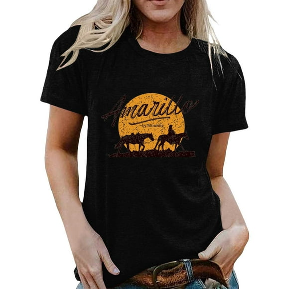 HUITKMM Cotton Tshirt Women Casual Women's T Shirts Short Sleeve Crew Neck Graphic Print Casual Wear for Everyday Comfort and Style 1121