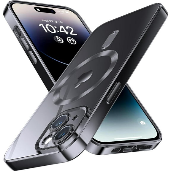 Magnetic Case for iPhone 13 Mini Case,[Compatible with Magsafe],[10 FT Military Grade Drop Protection] Slim Soft TPU Luxury Protective Phone Case for 13 Mini-Black 13-IP13mini-01