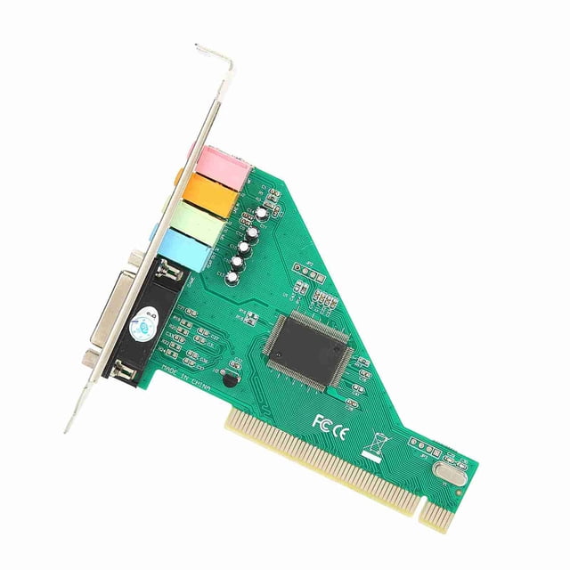 Tarjeta PCI Tarjeta De Sonido Canal 4.1 Para Computadora De Escritorio Audio Interno Tarjeta Estéreo Envolvente CMI8738