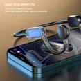 thumbnail image 3 of Tholdsy Auricular inalámbrico portátil compatible con Bluetooth 5.1 180mAh Recargable Auriculares de conducción ósea con cable Negro Gris Type2 NO2, 3 of 6