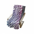 thumbnail image 3 of Zebra Soft Flannel Fleece Throw Blanket, Illustration of Colorful Artwork of Animal Skin Stripes Pattern, Cozy Plush for Indoor and Outdoor Use, 70" x 90", Pink Fuchsia, by Ambesonne, 3 of 5