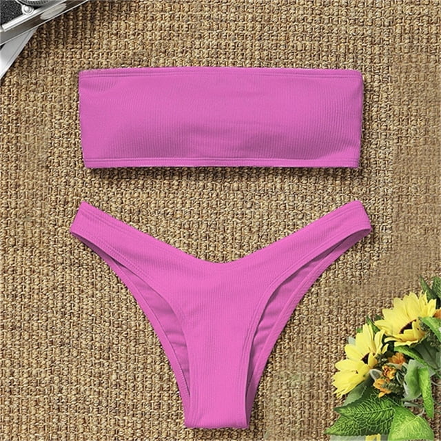 WILLBEST Traje de Baño de Dos Piezas Para Mujer, Bikini Con Cintura Alta, Control de Barriga, Traje de Baño, Tankinis, Conjunto de Trajes de Baño, Conjunto de Tankinis