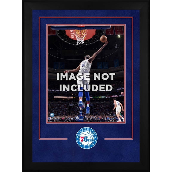 Philadelphia 76ers Deluxe 16'' x 20'' Vertical Frame with Team Logo