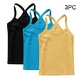 thumbnail image 4 of FamilyThread Toddler Baby Girls Cotton Sleeveless Tank Top Colorful Undershirts Kids 12 Months- 12Years 3-Pack, 4 of 9