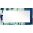 thumbnail image 3 of Empire Art Direct Crore Rectangular Beveled Mirror on Free Floating Printed Tempered Art Glass - Clear - 54" x 28", 3 of 9