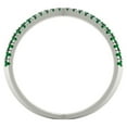 thumbnail image 4 of Statement Engagement Ring for Women - 0.245ct Simulated Emerald in 14K White Gold Promise Ring, 4 of 6