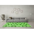thumbnail image 3 of Ahgly Company Indoor Round Oriental Green Modern Area Rugs, 6' Round, 3 of 4