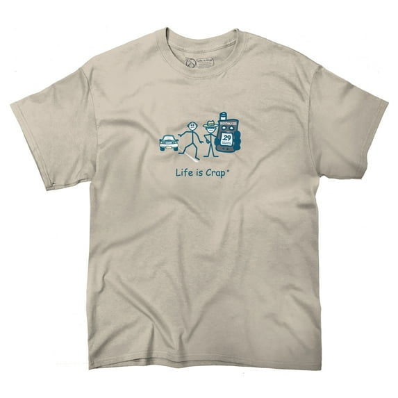 Life Is Crap Breathalyzer Good Life Funny T Shirts Gift Ideas T-Shirt Tee by Life Is Crap