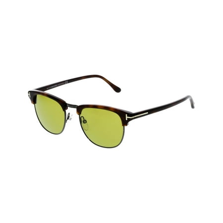 - Tom Ford Men's Mirrored Henry FT0248-52N-51 Brown Round Sunglasses
