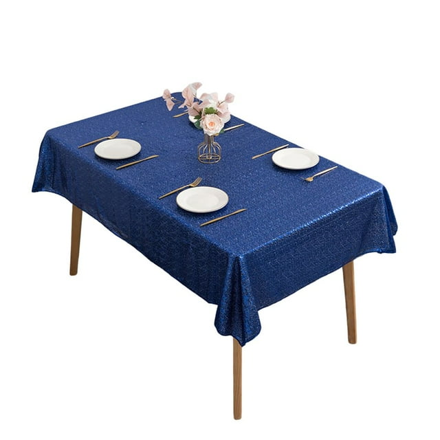 Table Cloth Exquisite Anti-fade Anti-slip Colorful Decorative Dining Room Sequin Table Cover Party Supplies for Gift