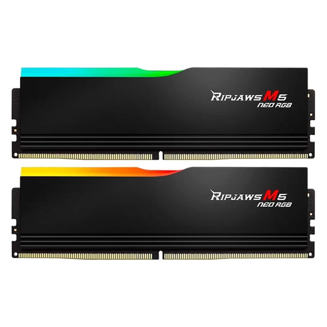Memoria RAM DDR5 32GB 6000MT/s G.SKILL RIPJAWS M5 NEO RGB 2x16GB CL36 Negro F5-6000J3636F16GX2-RM5NRK