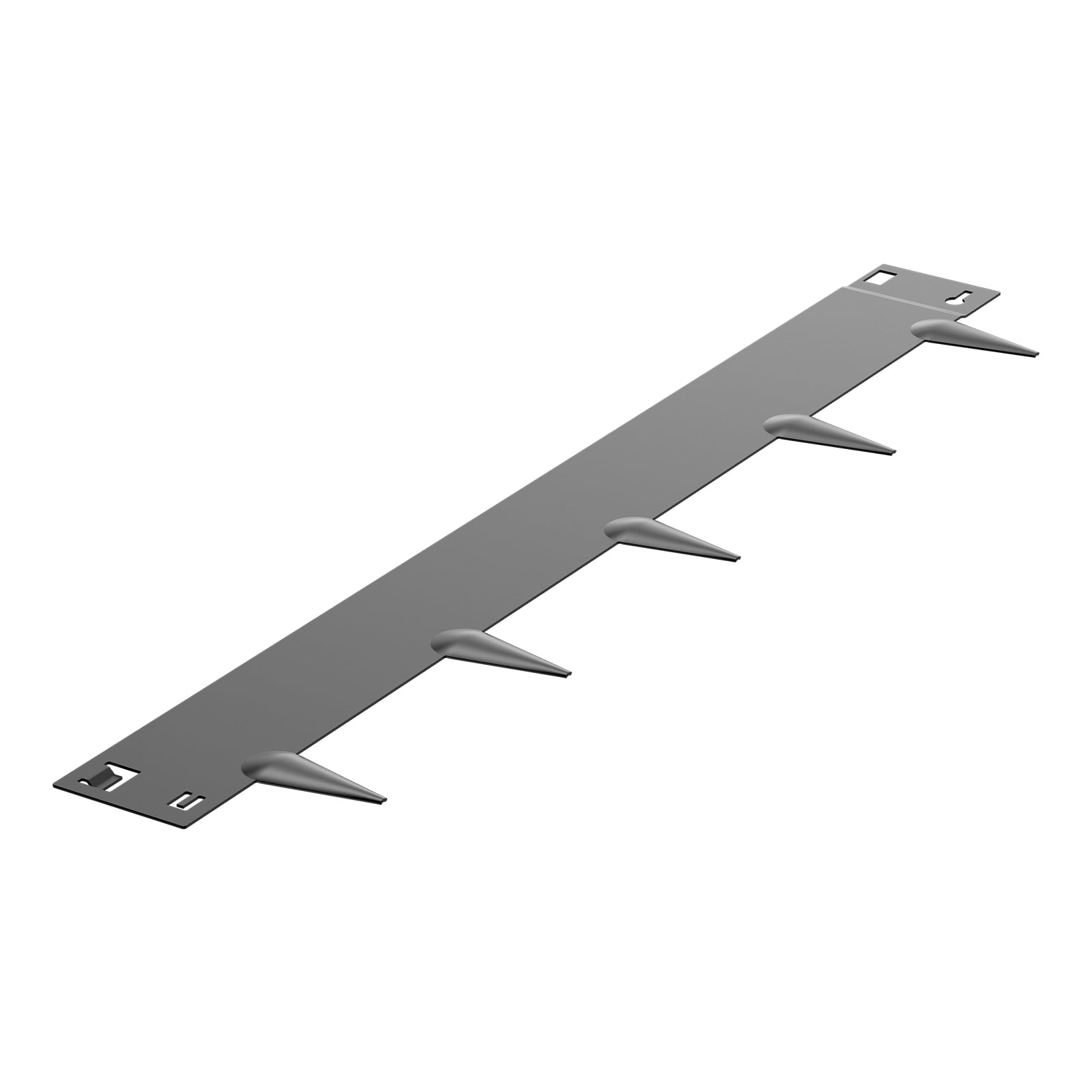 KFFKFF Iron Garden Border, Set of 5, 39 x 4 inches, Metal Landscape Edging Resistant to Rust, Flexible Garden Border Edging, Robust Lawn Divider, Simple to Set Up, Dark Gray Divider
