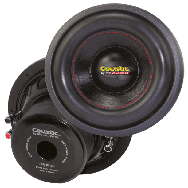 Subwoofer Doble Bobina Coustic PRO8-44 1000 Watts 8 Pulgadas 4 + 4 Ohms DVC Coustic PRO844