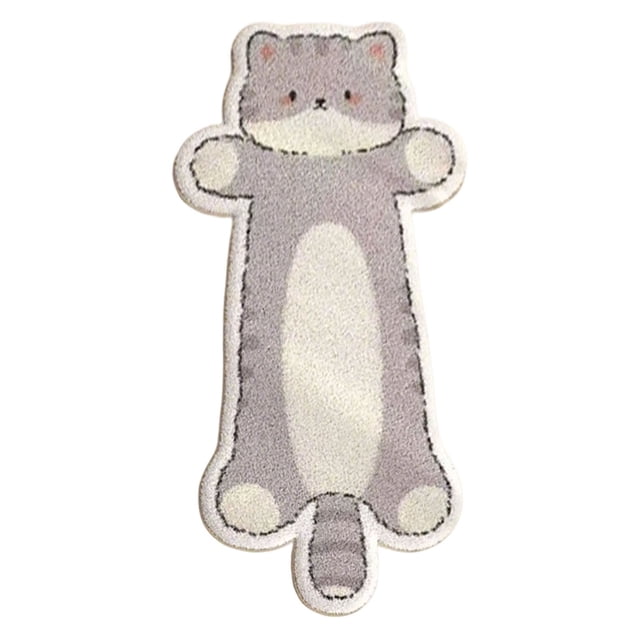 Tufted Rug 40X120Cm Shaped Rug Irregular Shaped Rugs Washable Absorbent Non Fun Animal Shaped Room Floor Mat Soft Bedside Rugs for Bedroom Doormat Decorative Area Rug,Floor Carpet,Living Room Rug,Bed
