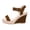 stag126-Brown, variant on BRICH Women's Espadrille Wedge Sandals Adjustable Ankle Strap Open Toe Platform Sandals High Heel Non- Summer Casual Dressy Walking Shoes White 9