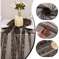 thumbnail image 2 of 10FT Table Runner, Sequin Glitter Sheer Chiffon Gauze Cheesecloth Runner 120 Inch, Party Decorations for Wedding Anniversary Birthday Graduation Christmas Holiday, 2 of 6