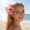 A, variant on Artificial Flower Hair Accessories for Women Girls, Floral Hair for Beach Wedding Party, Summer Tropical Bloom Ponytail Holders, Bridal Shower Hair Decorations for Daily Styling,A