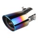 thumbnail image 1 of DQrwqpou Silenciador escape acero inoxidable con punta silenciador escape automóvil 63 mm 1.5L-2.2L (curva azul), 1 of 9