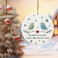 thumbnail image 4 of TanSiDing 2pcs Best Friend Christmas Ornament - Thick Acrylic Round Decoration with Gold Cord, Shatterproof Holiday Tree Decor for Office Car Gift Giving, 4 of 6