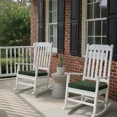 thumbnail image 6 of Ottowood Outdoor Chair Cushions Set of 6, Olive Green, 18.5" x 16" - Waterproof Fade Resistant Linen Patio Furniture Seat Pads with Non-Slip Bottom & Removable Cover, 6 of 7