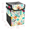 thumbnail image 5 of Geometric Cube Foldable Car Trash Bin with Lid, Leak-Proof, Hanging Storage Bag - Car Garbage Can and Trash Can, 5 of 6