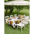 thumbnail image 4 of Outdoor Tablecloth with Umbrella Hole for Patio/Picnic/Party/Camping, Construction Truck Waterproof Table Cloth Rectangle Table Cover Washable, Cartoon Grips and Bulldozers Stirrup Car (60"x 120"), 4 of 8