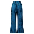 thumbnail image 6 of Womens Casual Wide Leg Elastic High Waist Printed Loose Pants with Pocket, 6 of 9