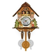 Sorven Home Decor Cuckoo Clock, Black Forest House Antique Clock 1.5V for Living Room