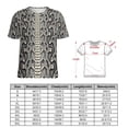 thumbnail image 2 of Snake Skin Texture Print Women's T-Shirt Short Sleeve T Shirts Tops Tee Ladies Loose T, 2 of 6