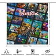 thumbnail image 2 of Roblox Power 4 Pcs Shower Curtain Sets Non-Slip Rugs Bath Mat Toilet Cover U Shaped Mat for Bathroom Decor Bathroom Set 72" X 72", 2 of 8