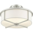 thumbnail image 5 of 2 Light Brushed Nickel Ceiling Light fixture with Steel base material, 5 of 5