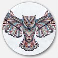 thumbnail image 1 of Designart 'Owl on the Grudge ' Modern wall clock, 1 of 6