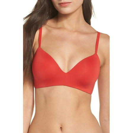 

Calvin Klein Formed Wireless Lightly Lined Demi Bra Manic Red QF4081 32D