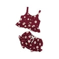 thumbnail image 2 of EYIIYE Ensemble d'Été Sans Manches pour Filles avec Imprimé Marguerite et Shorts Bloomer, 2 of 9