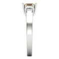 thumbnail image 3 of Three-Stone Engagement Ring for Women - 1.11ct Yellow Moissanite in 14K White Gold Promise Ring, 3 of 6