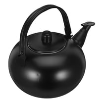 WRITWAA Stainless Steel Kettle Portable Tea Pot Black Kitchenware 1Set