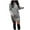 Light Gray, variant on Women's Solid Thickened Oversize Long Sweater Dress Disappearing Lower Body, Cozy Fall Winter Sweatshirt Dress with Soft Fabric for Fashionable and Comfortable Wear,Army Green,2XL