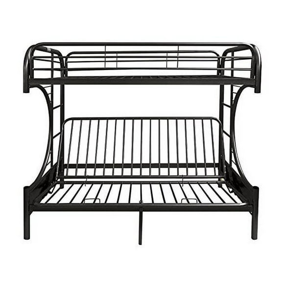 ACME Furniture Eclipse Twin XL over Queen and Futon Bunk Bed in Black