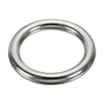 thumbnail image 1 of Unique Bargains 2" Seamless Metal O Rings, 304 Stainless Steel O-Ring Solid Round Rings for Macrame, DIY Craft,8x50mm, 1 of 5