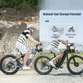 thumbnail image 5 of Dual Motors AWD 2000W Electric Bike for Adult, UL2849 48V 30AH Removable Battery E-mountain Bike 26X4"Fat Tire up to 35MPH&120 Miles Long Range Off Road Ebike Beach Snow Dual Hydraulic&Brakes Bicycle, 5 of 17