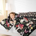 thumbnail image 4 of Homewish Kawaii Pink Butterfly Bedding Comforter Set,Red Fungus Mushroom Twin Comforter Sets,Rustic Flower Floral Bedding Set For Teens,Breathable Home Decor Reversible,2pcs, 4 of 8