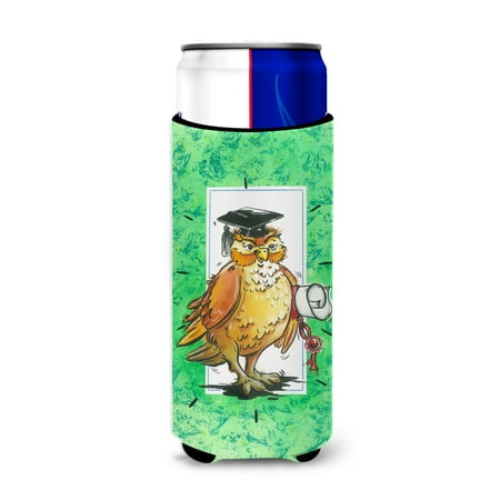 

Carolines Treasures APH8469MUK Graduation The Wise Owl Ultra Beverage Insulators for slim cans Slim Can multicolor