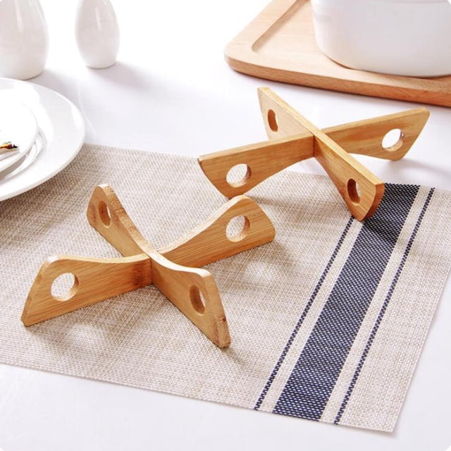 Manteles Individuales de Bambú de Comedor Alfombrilla Antideslizante Accesorios de Cocina Mantel Individual Macarena Tapete de mesa extraíble