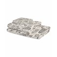 thumbnail image 2 of Grey Paisley Towel Set of 3, Soft Microfiber Bath Towels, Hand Towel, Washcloths, Boho Flower Botanical Leaf Branch Quick-Dry Absorbent Towels for Bathroom Kitchen Hotel Beach Gym Spa, 2 of 7