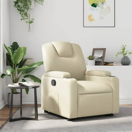 Homesvale Baja Wall Hugger Recliner Chair, Tan Microfiber