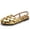 Gold, variant on Woven Square-Toe Slingback Flat Sandals – Retro Casual Sandals