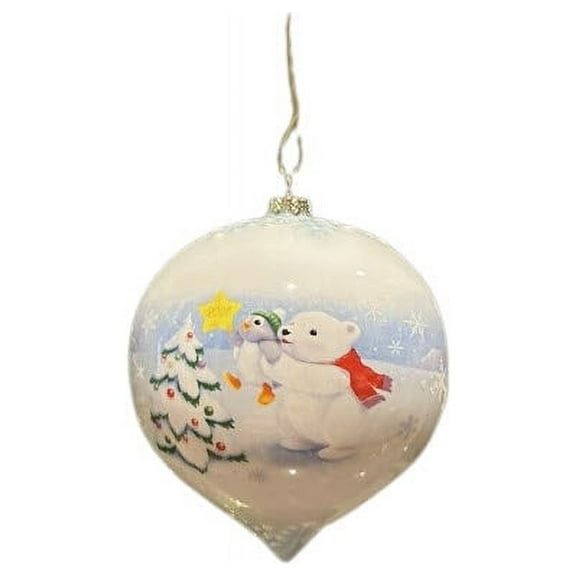 2008 Adding the Final Touch (Snowball and Tuxedo) Hallmark Keepsake Christmas Tree Ornament - LPR3414